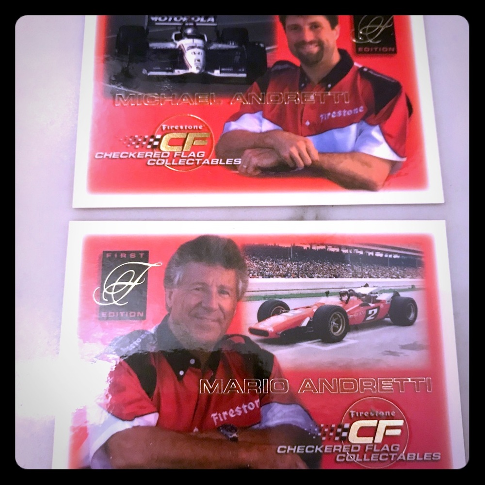 🏎Mario & Michael Andretti Racing Cards
